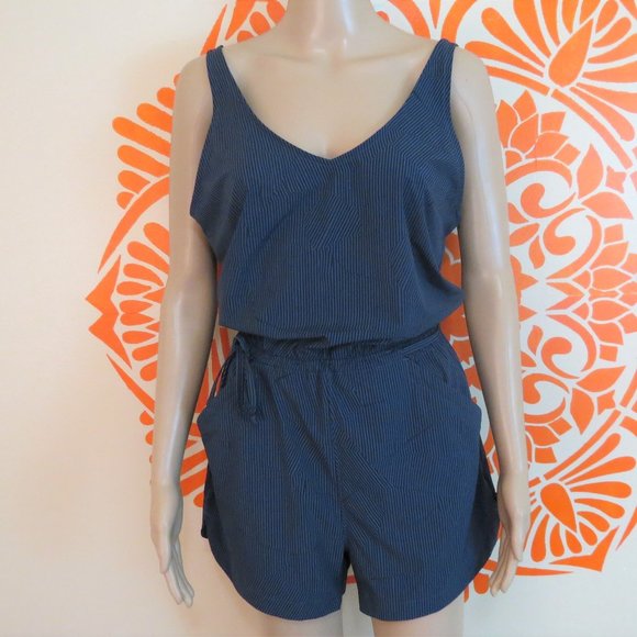 Mountain Hardwear Pants - Mountain Hardwear Blue Active Romper S/P